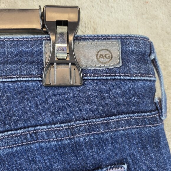 AG Adriano Goldschmied Stevie Capri Jeans Womens 28 Blue Mid Rise Slim Stretch - Picture 14 of 16